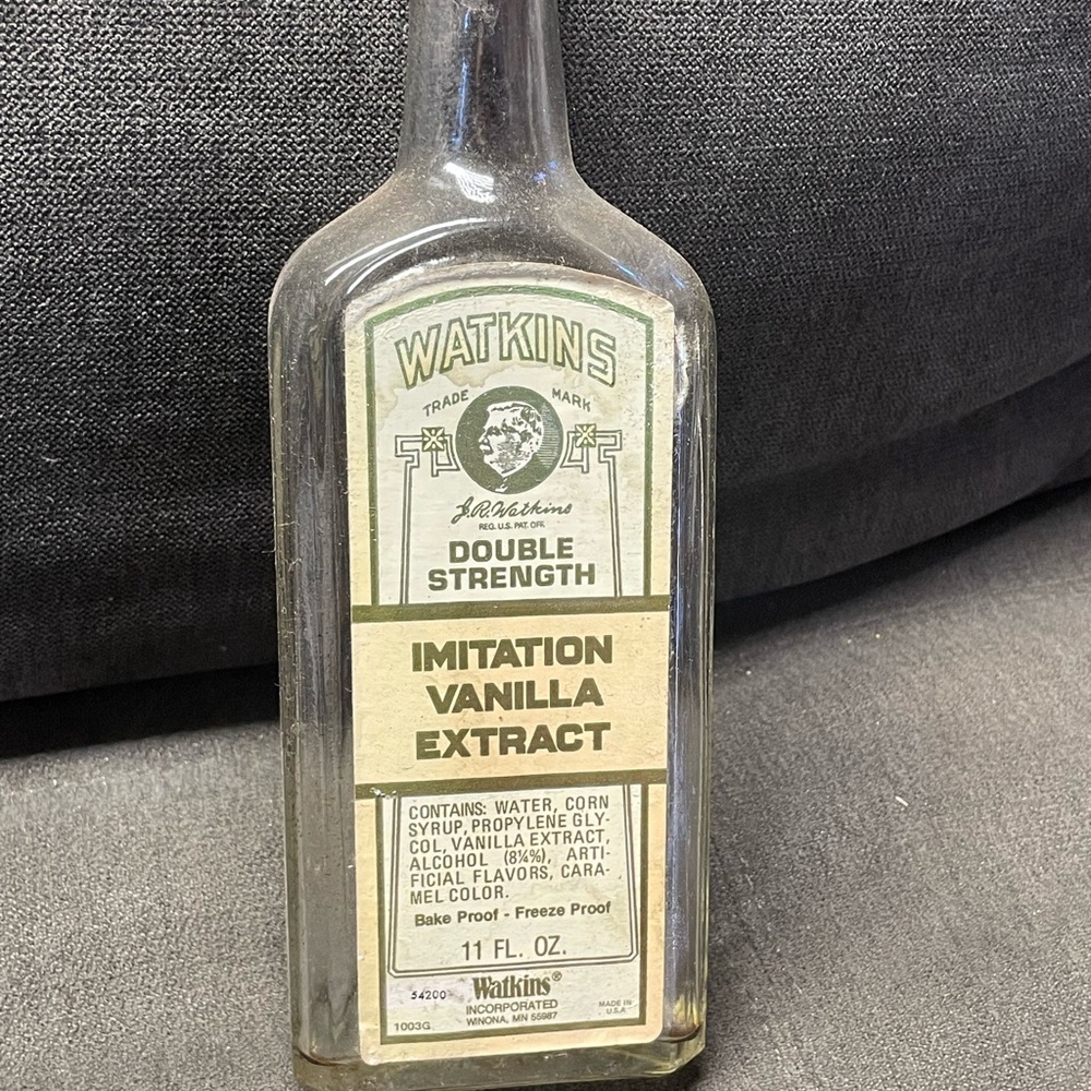 Antique Watkins vanilla extract bottle